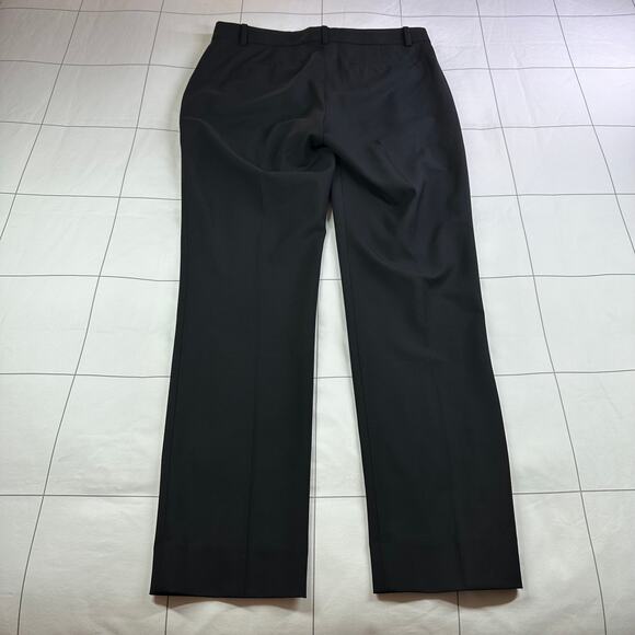 J.Crew Pants Womens 6 Black 365 Wool Full Length Slim Straight Solid Classic - Picture 3 of 11